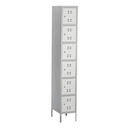 Betterbeds Six Tier Locker in Gray BE124132
